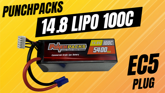 Punchpack 5400mAh 14.8V 100C  w/EC5 4S