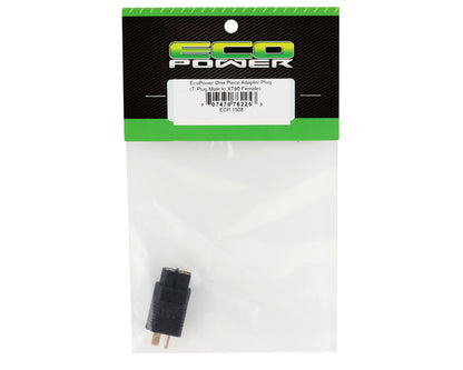 EcoPower One Piece Adapter Plug (T-Plug Male to XT60 Female)