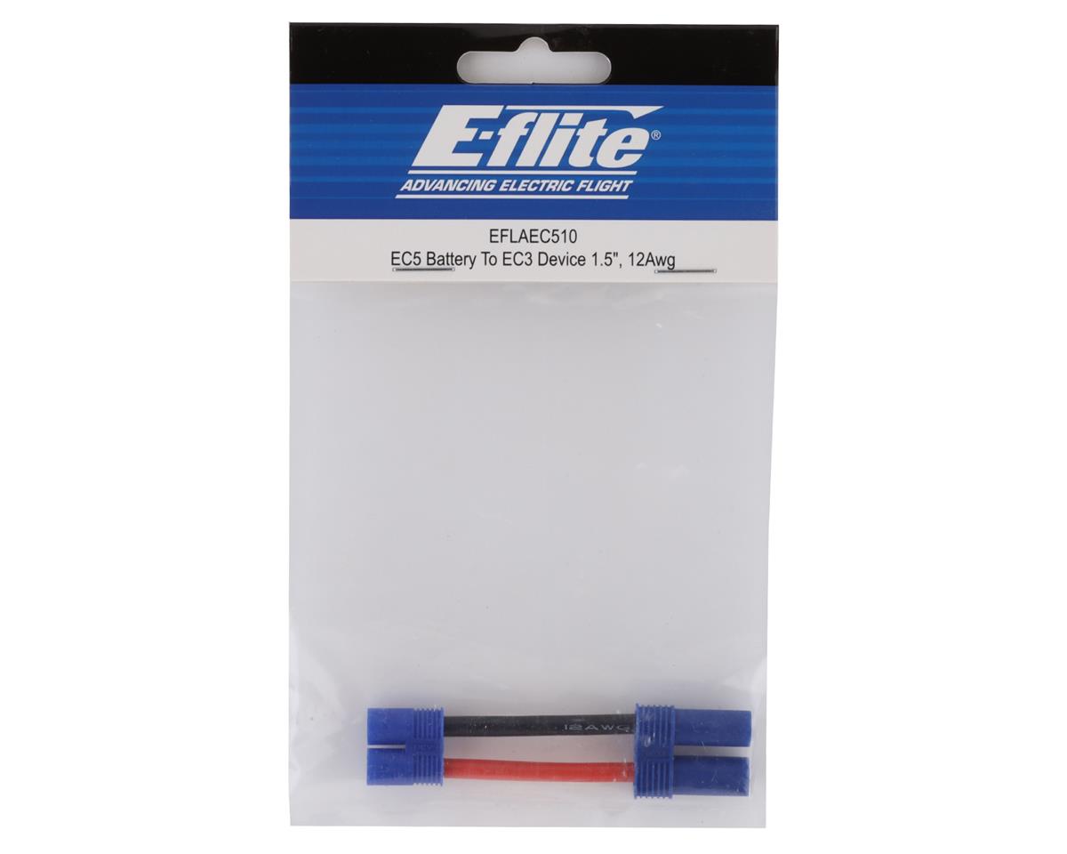 E-flite 1.5" EC5 Battery to EC3 Device Adapter (12Awg)