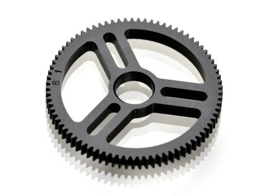 Flite Spur Gear 48P 81T, Machined Delrin, for EXO Spur Gear Hubs