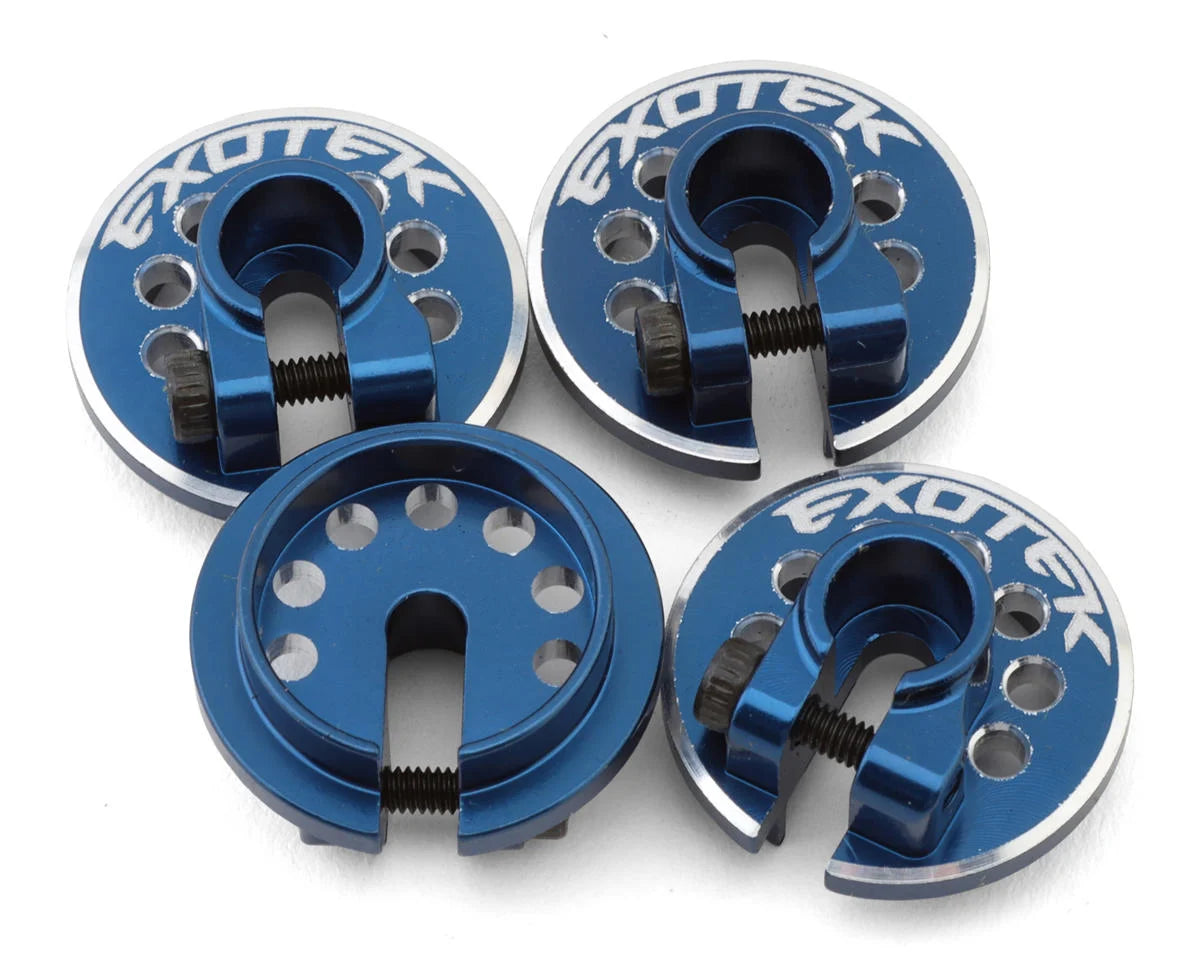 Aluminum Ultra Shocks Clamping Spring Cups (4) for Traxxas Slash