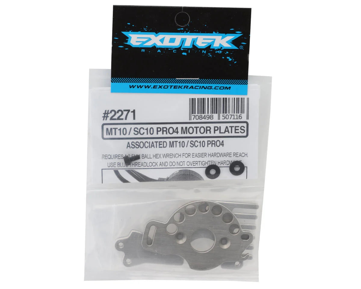 Exotek Team Associated MT10/Pro4 SC10 HD Motor Mount Cooling Plate Set