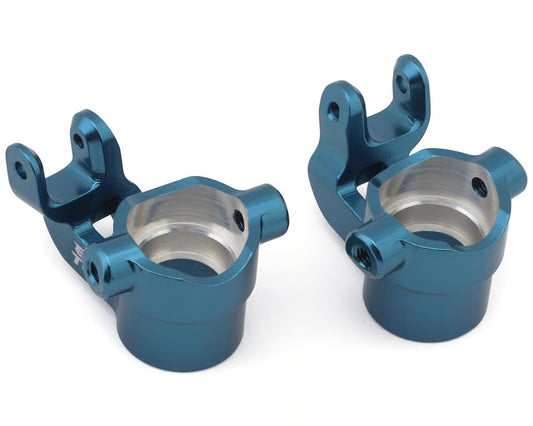 Rival MT8 Aluminum HD Steering Knuckles (Blue) (2)