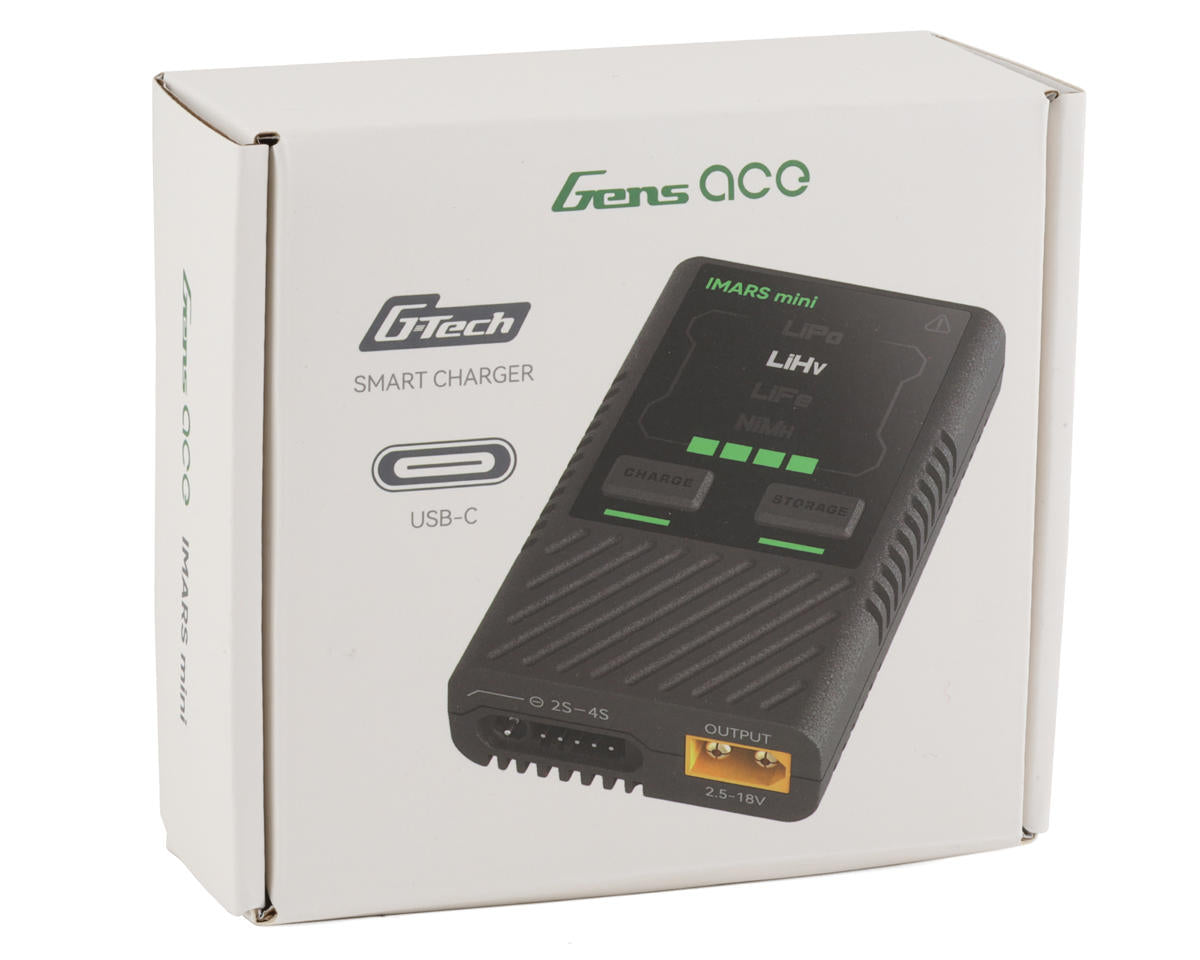 Imars Mini 2-4S G-Tech DC Charger (5A/60W) w/65W USB-C PD Power Supply