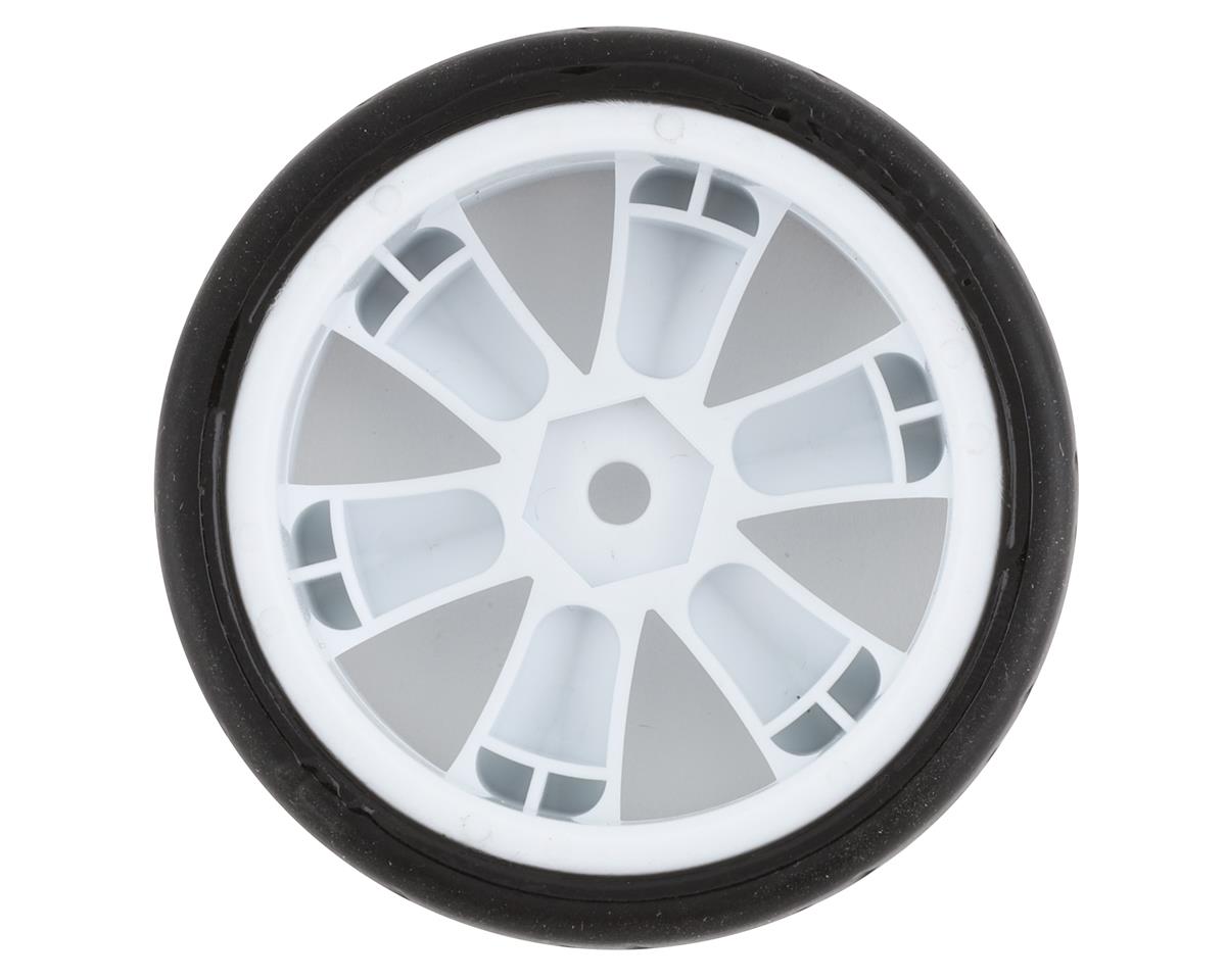 USGT Pre-Mounted GT Rubber Tires w/GT Wheel (White) (4) w/12mm Hex