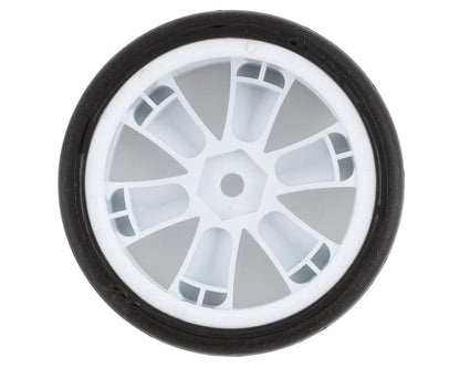 USGT Pre-Mounted GT Rubber Tires w/GT Wheel (White) (4) w/12mm Hex