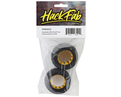 HackFab Losi Mini-B/T 2.0 Haymaker Mini Oval Rear Tires w/Foam Inserts (2) (Soft)