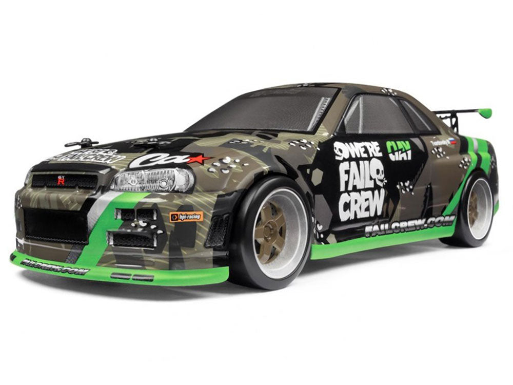 Micro RS4 Drift Fail Crew Nissan Skyline R34 GT-R RTR Ready To Run w/ Battery & Charger
