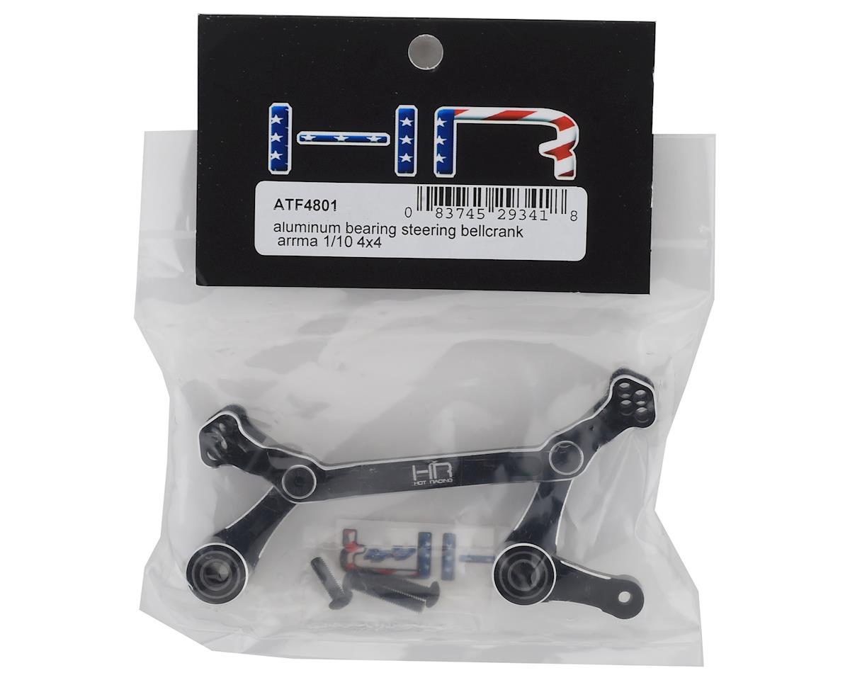 Hot Racing Arrma 4x4 Aluminum Bearing Steering Bellcrank (Black)