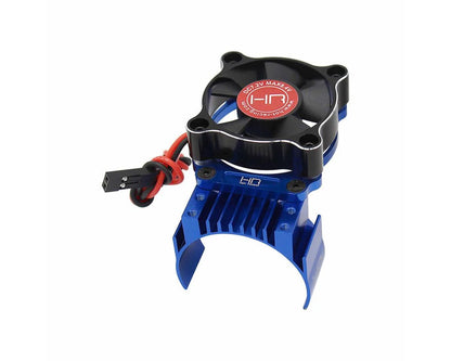 Aluminum Motor Heat Sink for Traxxas Mini Maxx®/XRT (Blue) w/35mm Fan