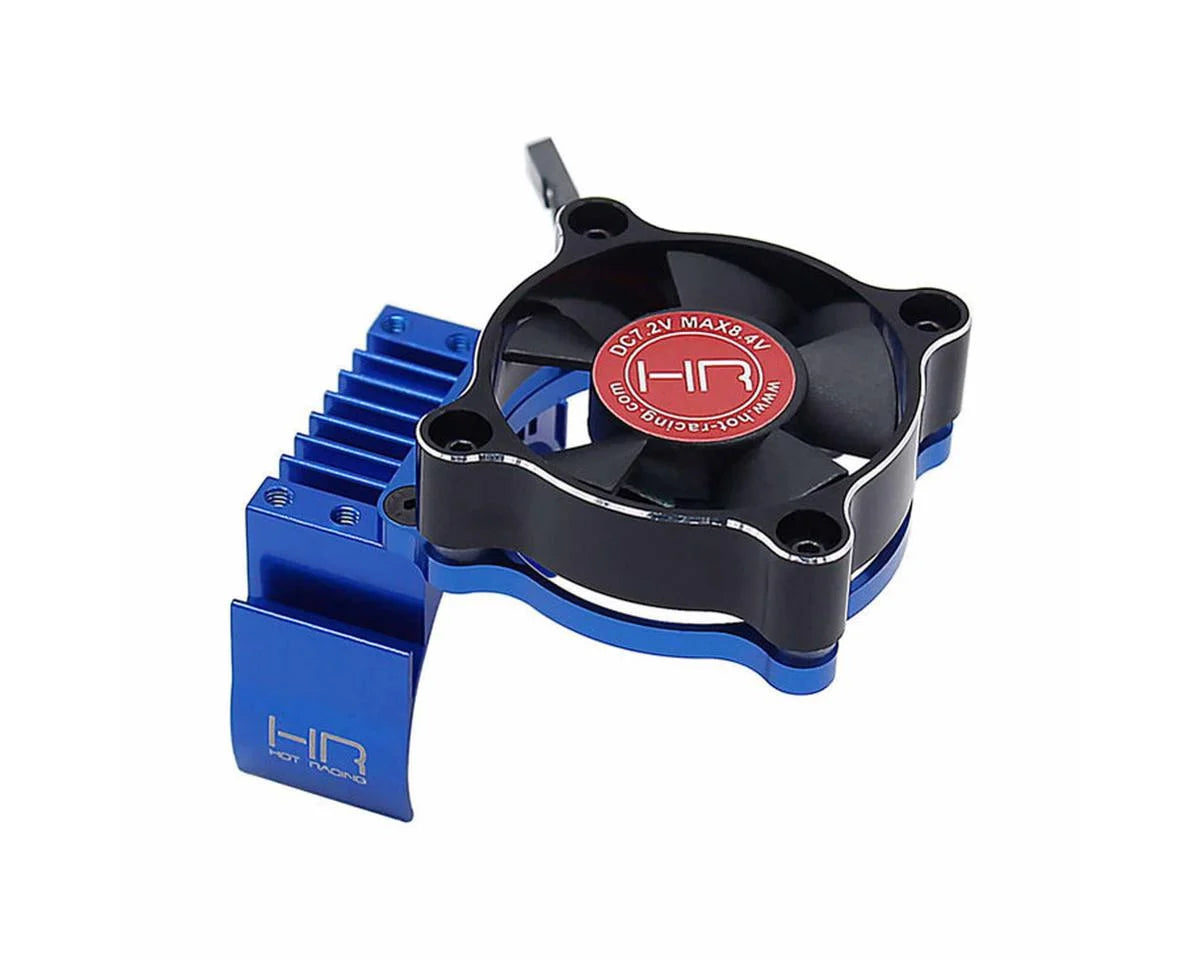 Aluminum Motor Heat Sink for Traxxas Mini Maxx®/XRT (Blue) w/35mm Fan