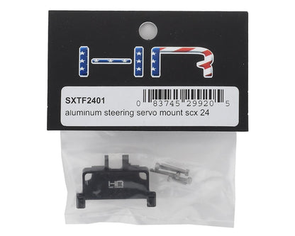 Axial SCX24 Aluminum Steering Servo Mount (Black)