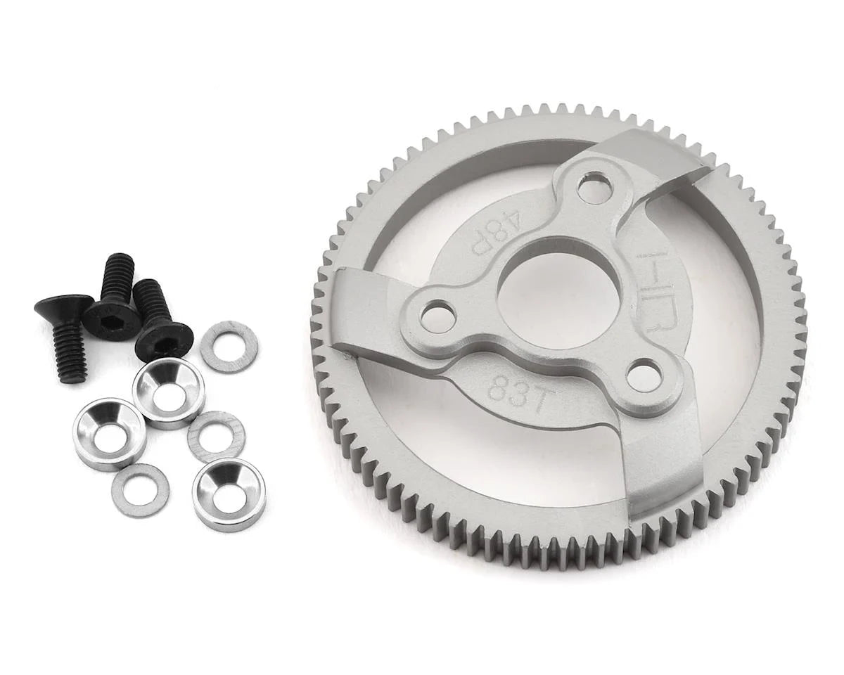 48P Hard Anodized Aluminum Spur Gear for Traxxas 2WD (83T)