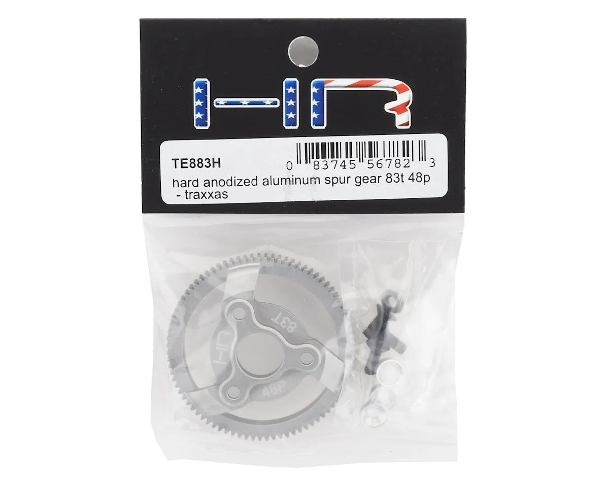 48P Hard Anodized Aluminum Spur Gear for Traxxas 2WD (83T)