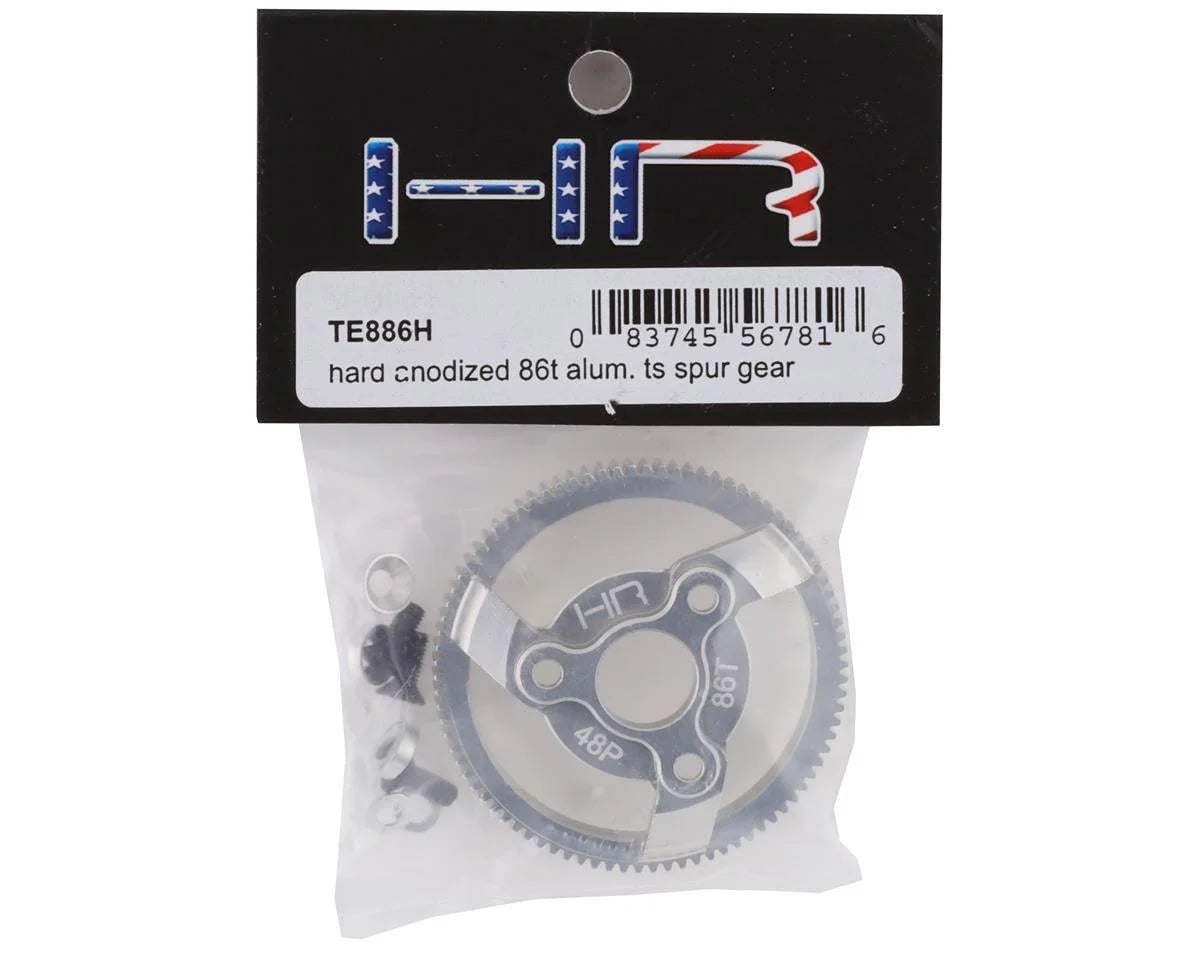 48P Hard Anodized Aluminum Spur Gear for Traxxas 2WD (86T)