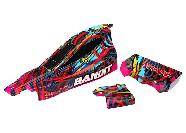 TRAXXAS BODY BANDIT HWN DECALS APPLIED
