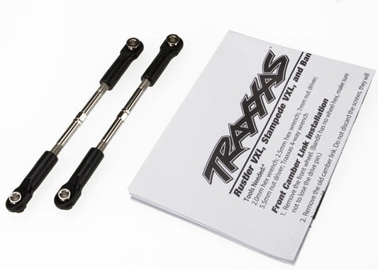 TOE LINKS 61MM STAMPEDE Turnbuckles, toe link, 61mm (96mm center to center) (2) (assembled with rod ends and hollow balls) (fits Stampede®)