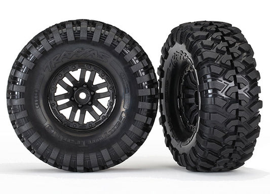 1.9" Black TRX Wheels with Canyon Trail Tires (2)