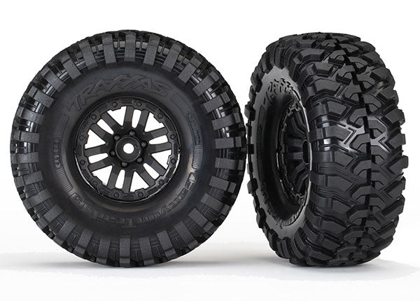 1.9" Black TRX Wheels with Canyon Trail Tires (2)