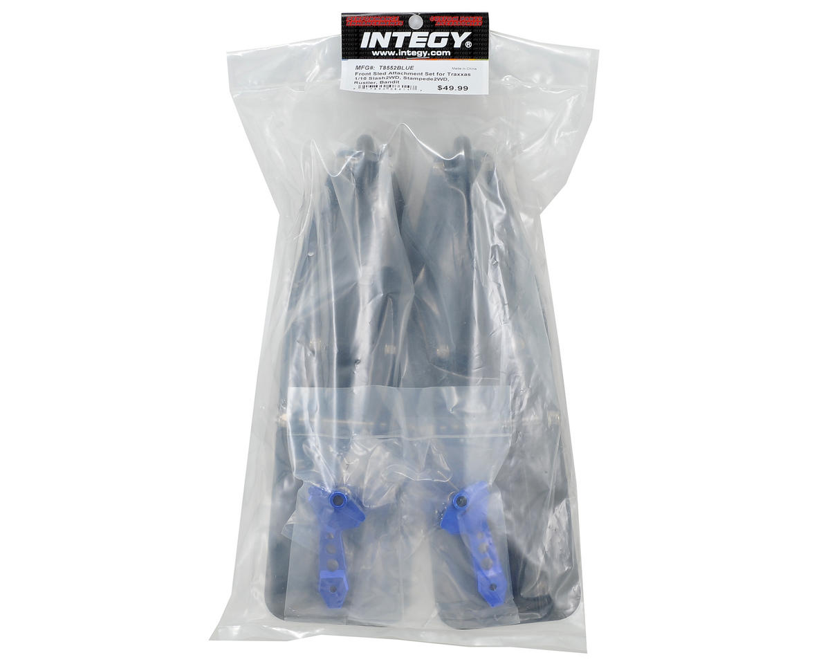 2wd Front Sled Ski Conversion Set (Blue) for Traxxas