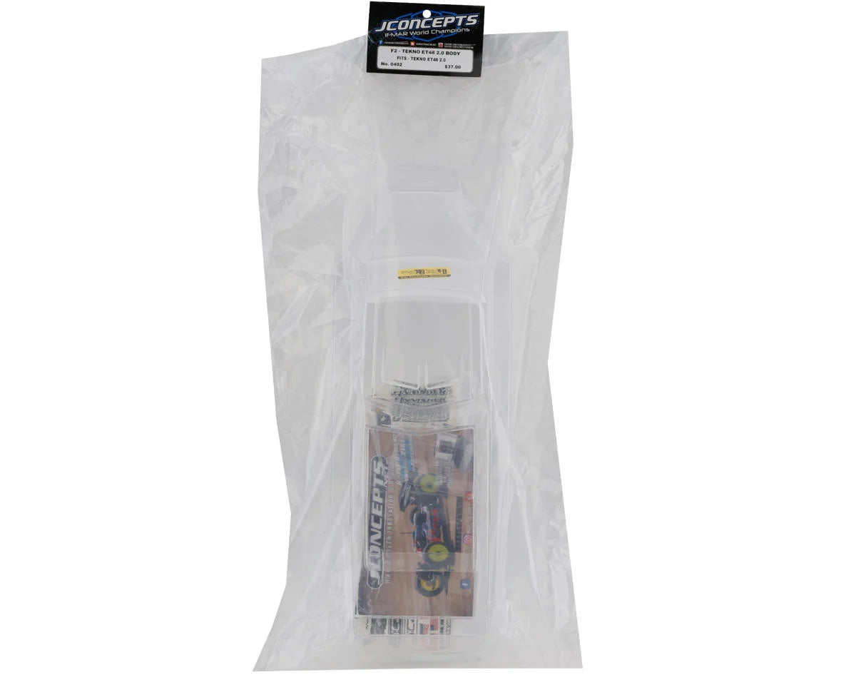 JConcepts Tekno ET48 2.0 "F2" Truggy Body (Clear)