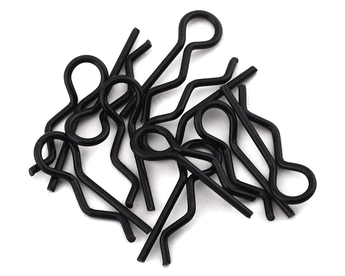 Compact Angled Body Clips (10) (Black)