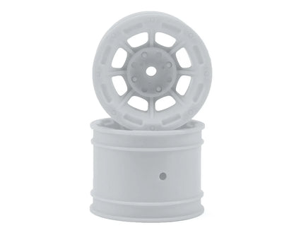 Hazard 1.7" RC10 Rear Wheel (White) (2)
