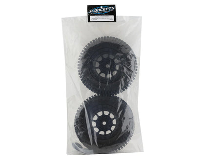 Choppers Pre-Mounted Monster Truck Tires (Black) (2) w/17mm Hex