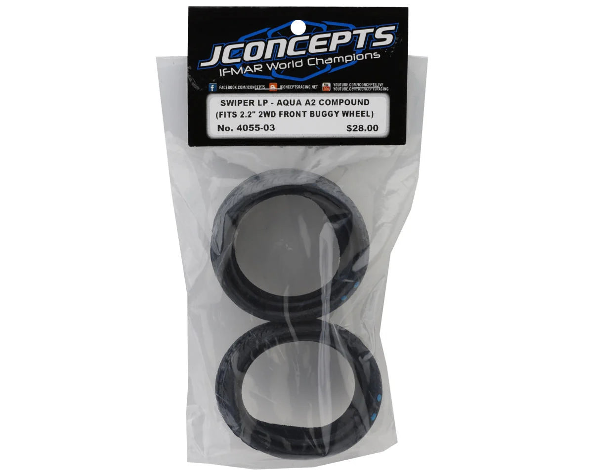 Swiper LP 2.2" 2WD Front Buggy Dirt Oval Tires (2) (Aqua A2)