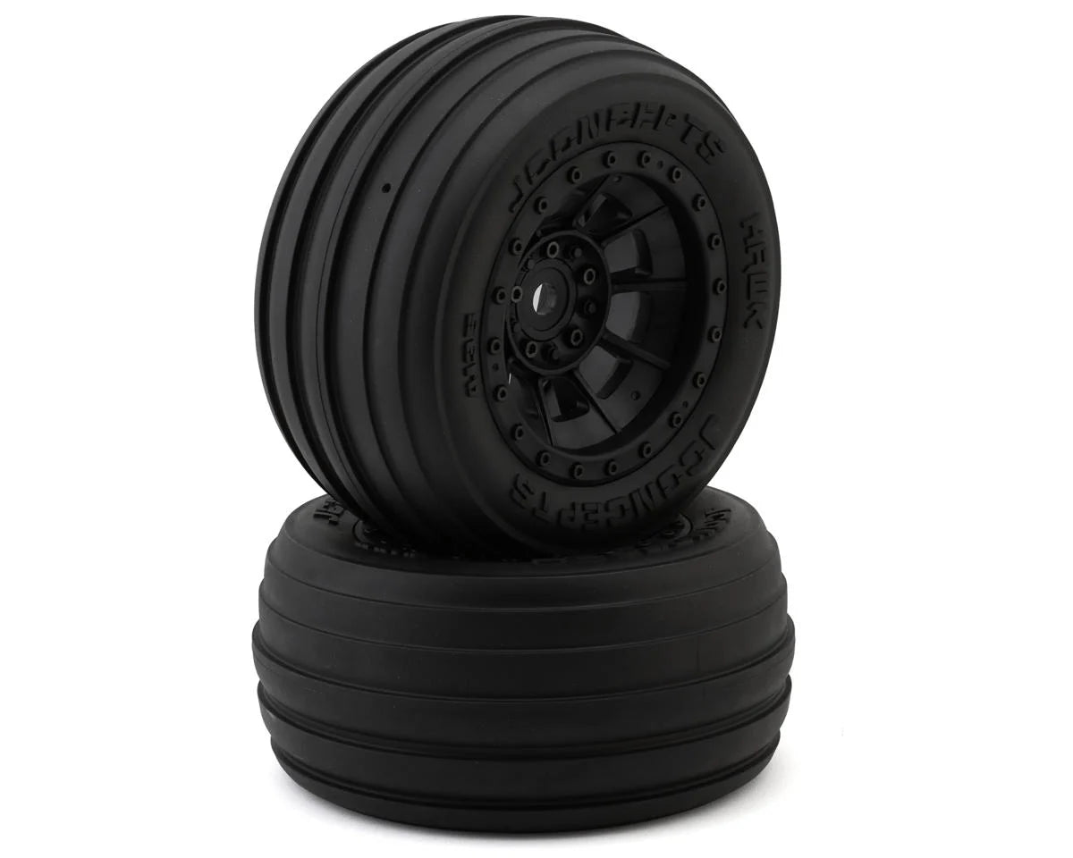 Hawk Pre-Mounted Sand Front Truck Tires w/Hazard Wheel (Platinum) (Black) (2)
