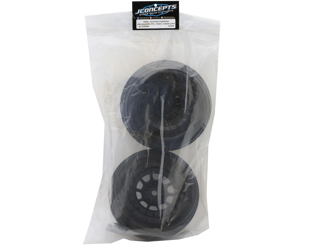 Hawk Pre-Mounted Sand Front Truck Tires w/Hazard Wheel (Platinum) (Black) (2)