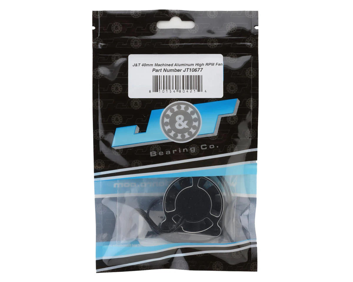 40mm Machined Aluminum High RPM Fan (Black)