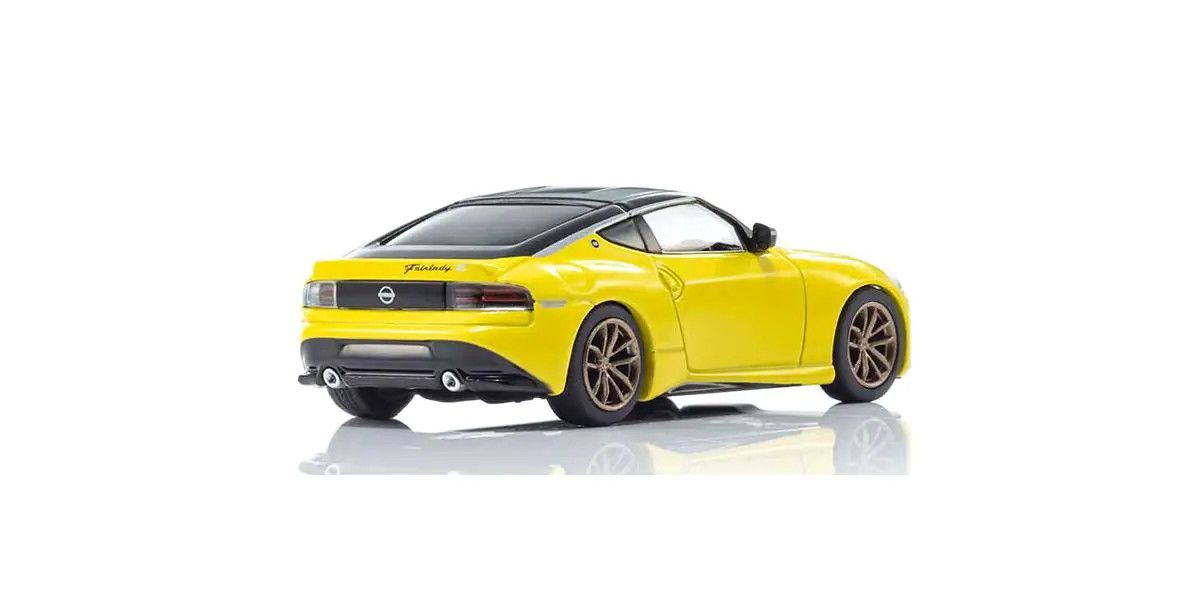 KYOSHO MINI CAR & BOOK No.13 NISSAN FAIRLADY Z IKAZUCHI Yellow K07117Y