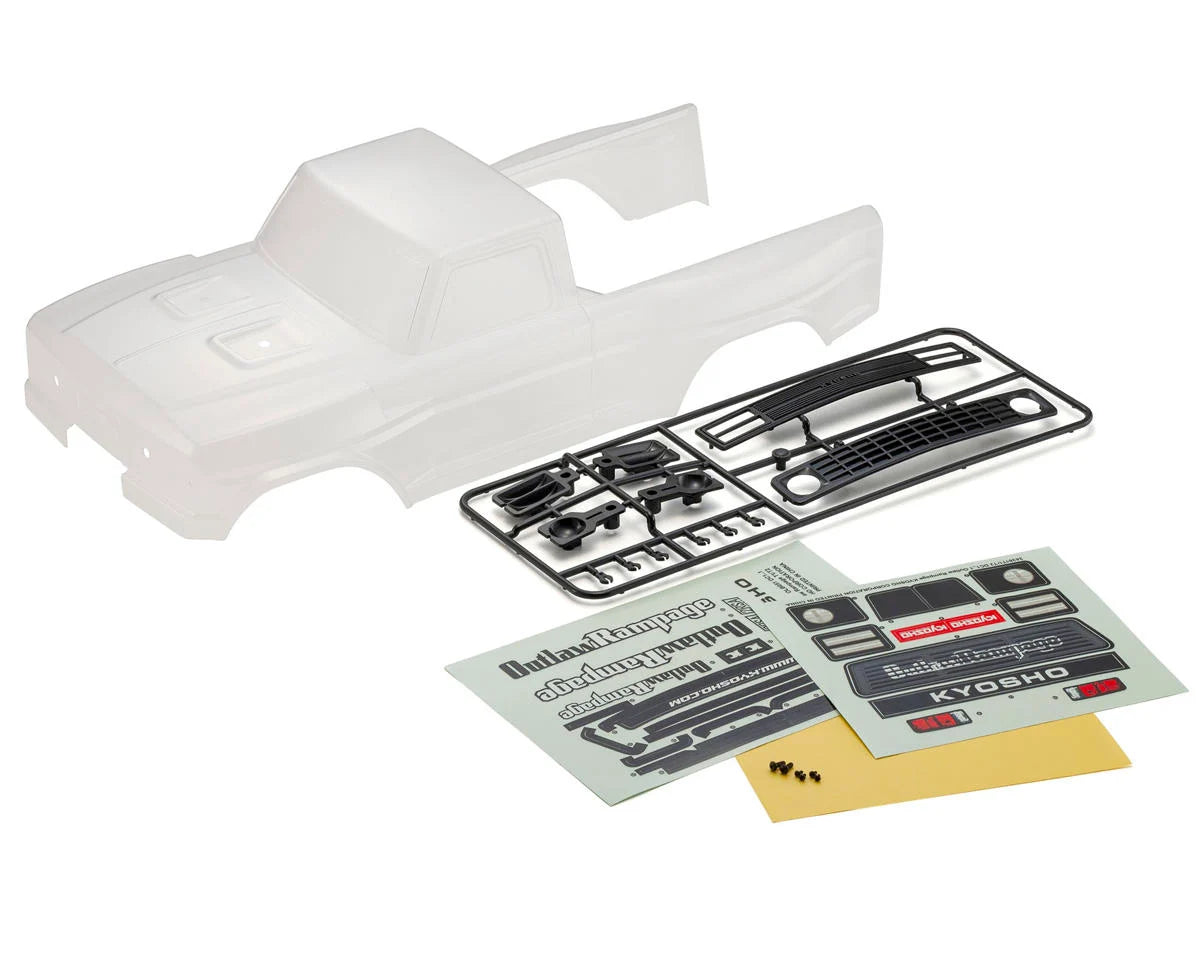 Kyosho Outlaw Rampage PRO 2.0 1/10 Scale Electric 2WD Trophy Truck Kit (Clear)