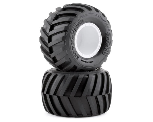 Sand Monster Pre-Mounted Monster Truck Tires (Soft) (2) w/12mm Hex