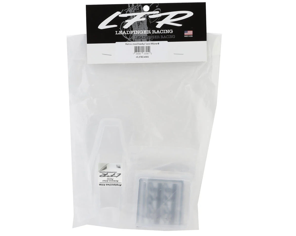 Retro Racing Wing Leadfinger Racing Micro-B Retro-Mod Body & Wing Set (Clear) – Parkflyers RC