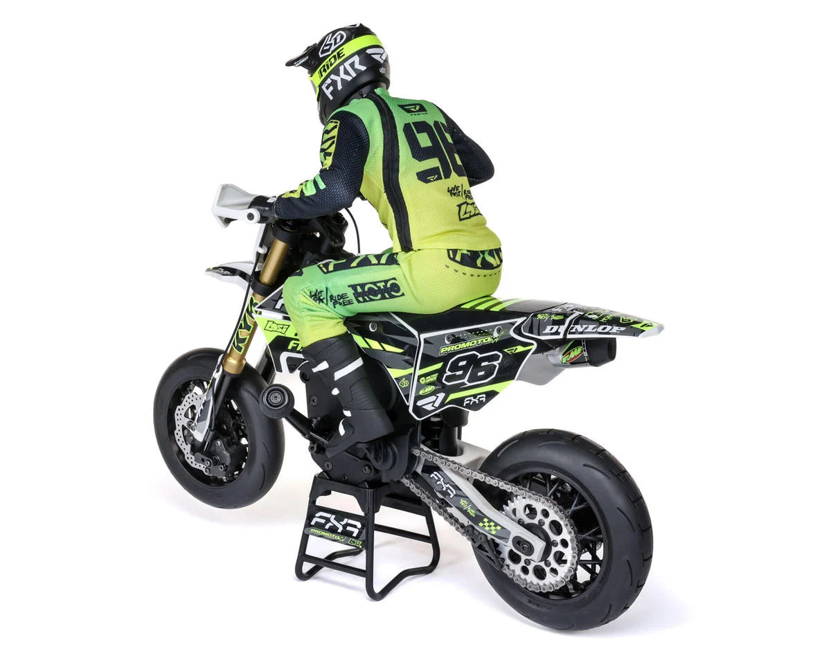 Promoto-SM FXR Supermoto RTR 1/4 Brushless Motorcycle (White/FRX) w/2.4GHz Radio, Battery & Charger