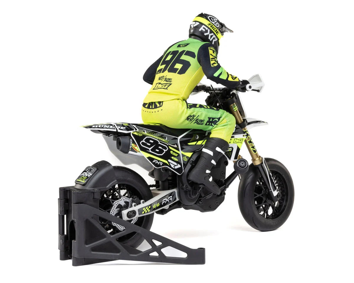Promoto-SM FXR Supermoto RTR 1/4 Brushless Motorcycle (White/FRX) w/2.4GHz Radio, Battery & Charger