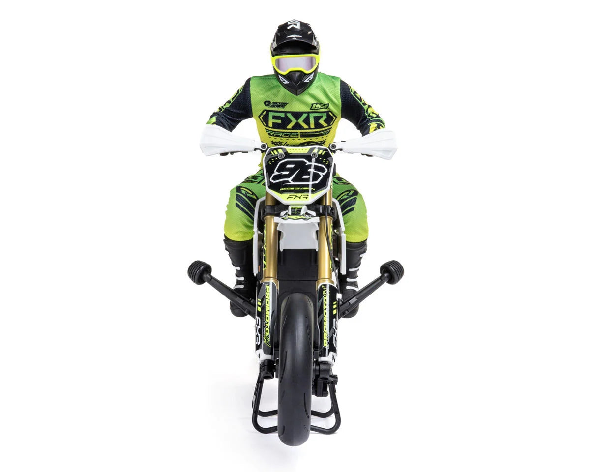 Promoto-SM FXR Supermoto RTR 1/4 Brushless Motorcycle (White/FRX) w/2.4GHz Radio, Battery & Charger