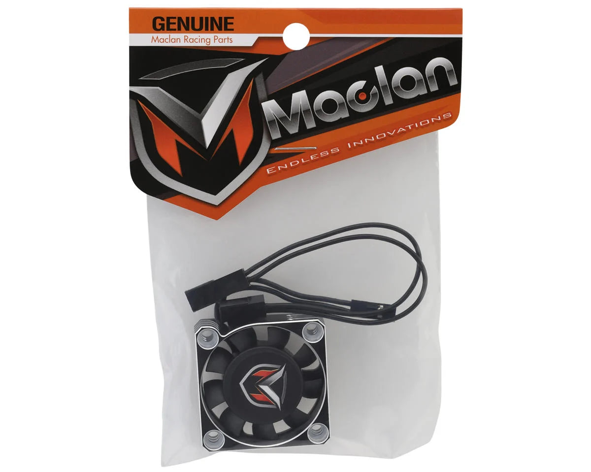 40mm Aluminum Hurricane V2 Motor Fan (Black/Silver)