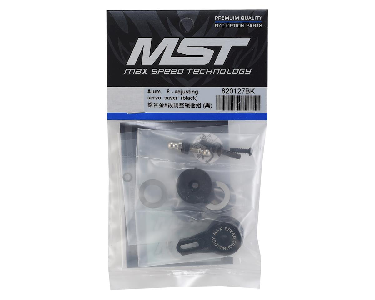 MST Alum. 8-adjusting servo saver (black)