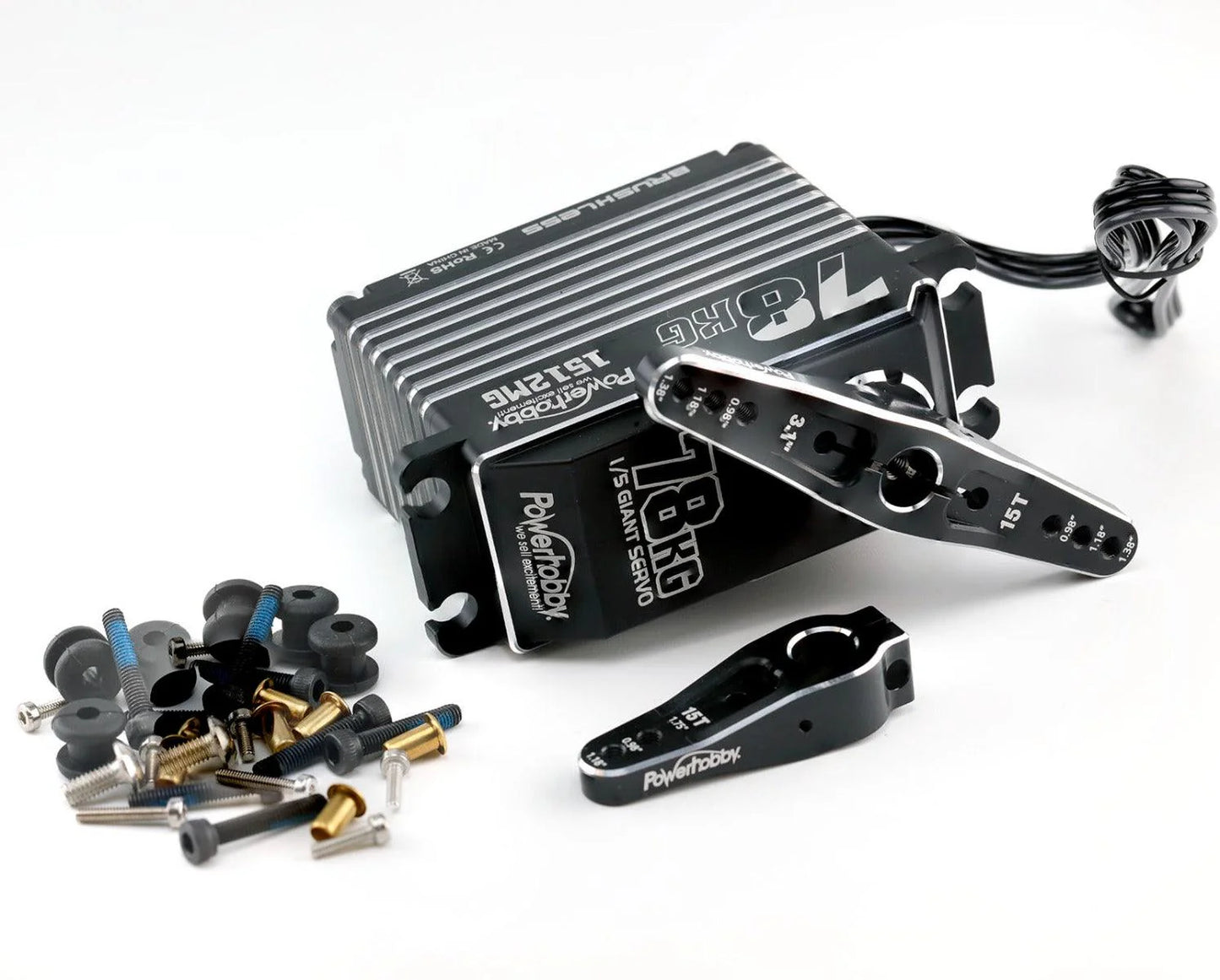 1512MG 1/5 Aluminum Waterproof High Speed / Torque Brushless Servo