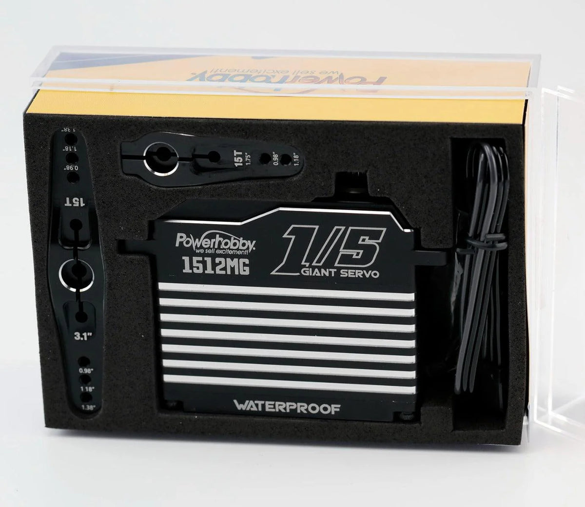 1512MG 1/5 Aluminum Waterproof High Speed / Torque Brushless Servo