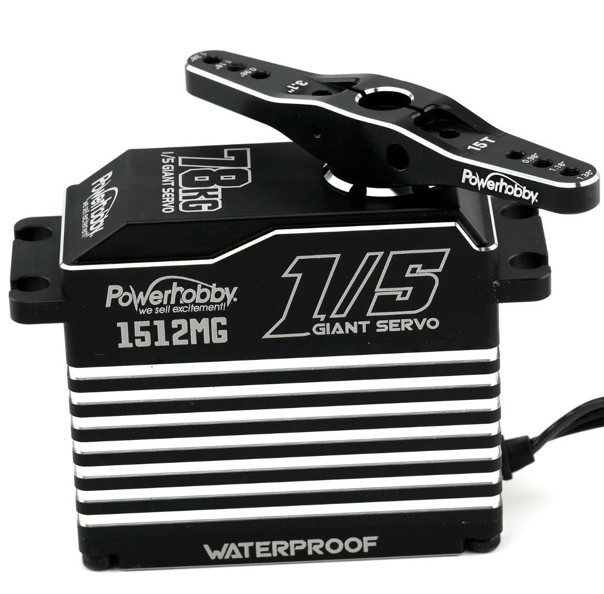 1512MG 1/5 Aluminum Waterproof High Speed / Torque Brushless Servo