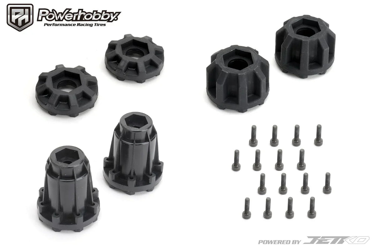 Powerhobby 1/8 SMT 4.0 Wasteland Belted Mounted Tires (2) 17MM