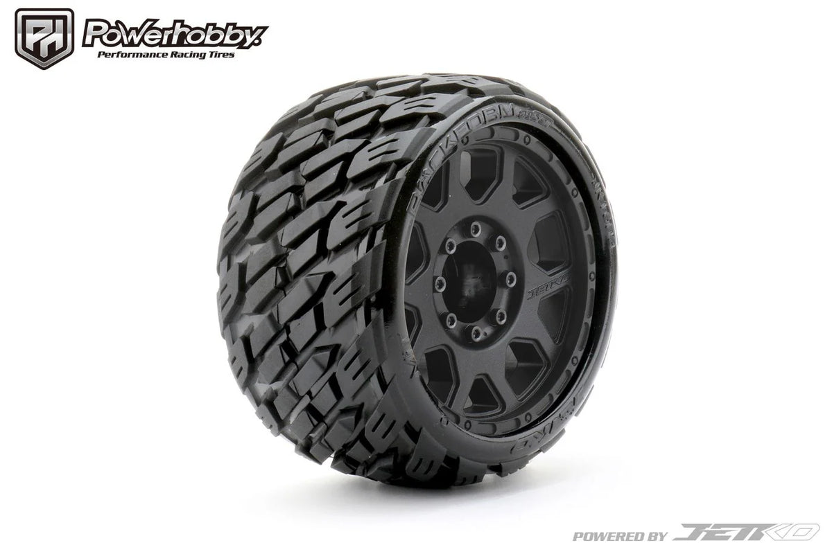 1/8 SGT 3.8 Rockform Belted Mounted Tires (2) 17MM Low Profile