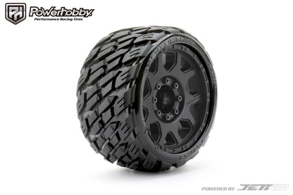 1/8 SGT 3.8 Rockform Belted Mounted Tires (2) 17MM Low Profile