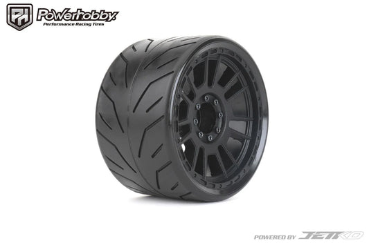1/8 MT 4.0 Phoenix Belted Mounted Tires w Removable Hex Wheels (2)