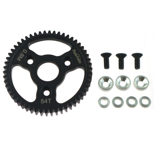 54T 0.8 Hardened Steel Spur Gear, for E-Revo, Jato, T-Maxx, Summit, Rally, Slash 4x4, Stampede 4x4