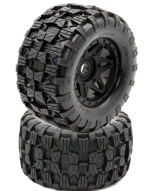Raptor MX Belted All Terrain Tires Mounted 17mm FOR Traxxas Maxx